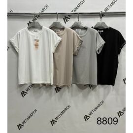 футболка жіноча 8809 white р.one size "Met&March" недорого оптом від прямого постачальника