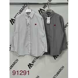 Сорочка жіноча 91291 grey р.S-L "Met&March" недорого оптом від прямого постачальника