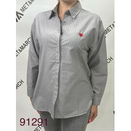 Сорочка жіноча 91291 l.grey р.S-L "Met&March" недорого оптом від прямого постачальника
