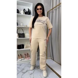 Костюм жіночий 104-2 beige р.M-XL "Katty" недорого оптом від прямого постачальника