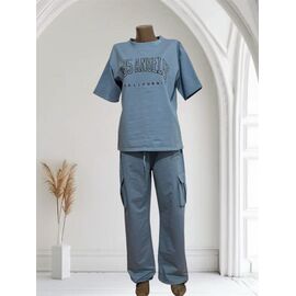 Костюм жіночий 104-2 l.blue р.M-XL "Katty" недорого оптом від прямого постачальника