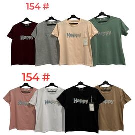 футболка жіноча 154 mix р.46-50 "Katty" недорого оптом від прямого постачальника