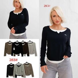 Светр жіночий 283 mix р.46-50 "Katty" недорого оптом від прямого постачальника