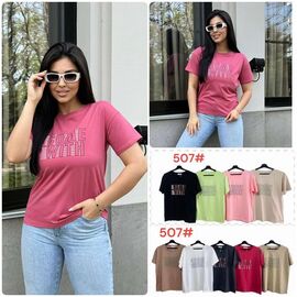 футболка жіноча 507 mix р.48-52 "Katty" недорого оптом від прямого постачальника