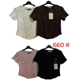 футболка жіноча 660 mix р.42-48 "Katty" недорого оптом від прямого постачальника