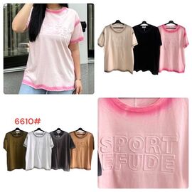 футболка жіноча 6610 mix р.50-54 "Katty" недорого оптом від прямого постачальника