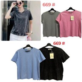 футболка жіноча 669 mix р.46-50 "Katty" недорого оптом від прямого постачальника