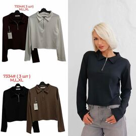 Светр жіночий 7337 grey р.M-XL "Katty" недорого оптом від прямого постачальника