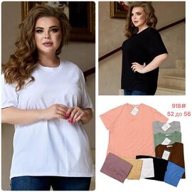 футболка жіноча 918 mix р.52-56 "Katty" недорого оптом від прямого постачальника