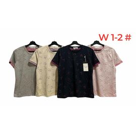 футболка жіноча W1-2 mix р.44-48 "Katty" недорого оптом від прямого постачальника