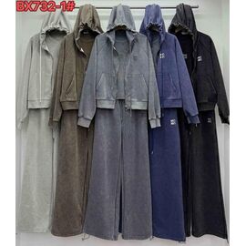 Костюм жіночий 732-1 blue р.M-XL "FLORA" недорого оптом від прямого постачальника