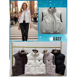 Жилетка жіноча JL622-1 white р.M-2XL "FLORA" недорого оптом від прямого постачальника