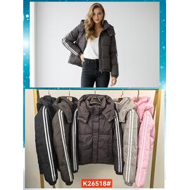 Куртка жіноча демісезонна KX26518 beige р.M-2XL "FLORA" недорого оптом від прямого постачальника