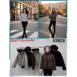 Куртка жіноча демісезонна KX6628 grey р.M-2XL "FLORA" недорого оптом від прямого постачальника