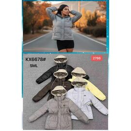 Куртка жіноча демісезонна KX6678 yellow р.S-L "FLORA" недорого оптом від прямого постачальника