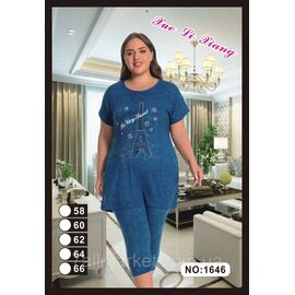 Костюм жіночий домашній/батал р-ри 58-66 "FLOWER" купити недорого від прямого постачальника