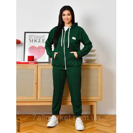 Спортивний костюм жіночий двонитка на блискавці батал 50,52,54,56 (2кв) "NOWEMBER"