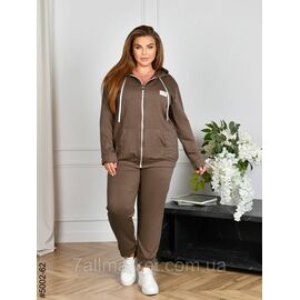Фотография Спортивный костюм женский двунитка на молнии батал 50,52,54,56 "NOWEMBER" недорого от прямого поставщика