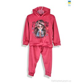 Костюм дитячий Весна/осінь 183283 рожевий (4 шт. р.сітка98-122) "Kir15" недорого оптом від прямого постачальника