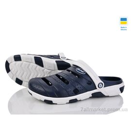 Фотография Кроксы мужские легкие Лето Форсаж синьо-сірий (8 пар р.40-45) "Inblue" недорого оптом от прямого поставщика