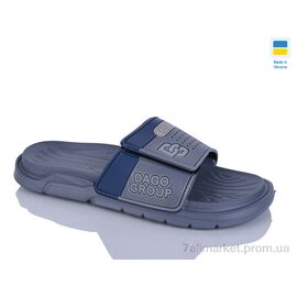 Фотография Шлепки мужские пляжные Лето 704 сірий (8 пар р.41-46) "Крок" недорого оптом от прямого поставщика