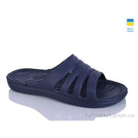 Фотография Шлепки мужские пляжные Лето Паяс краб синій (8 пар р.41-45) "Крок" недорого оптом от прямого поставщика