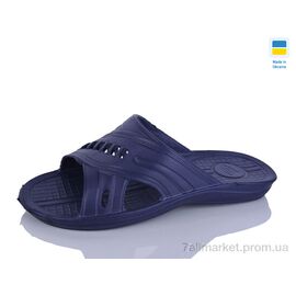 Фотография Шлепки мужские пляжные Лето 202 синій (8 пар р.40-46) "Крок" недорого оптом от прямого поставщика