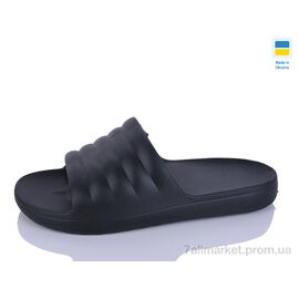 Фотография Шлепки мужские пляжные Лето 408 чорний (8 пар р.41-46) "Крок" недорого оптом от прямого поставщика