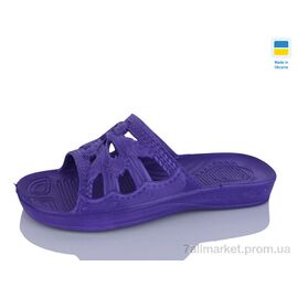 Фотография Шлепки женские облегченные Лето 133 фіолет (8 пар р.36-41) "Крок" недорого оптом от прямого поставщика