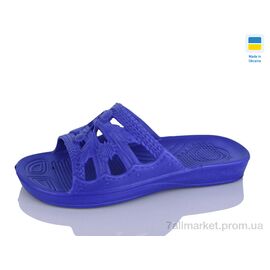 Фотография Шлепки женские облегченные Лето 133 синій (8 пар р.36-41) "Крок" недорого оптом от прямого поставщика