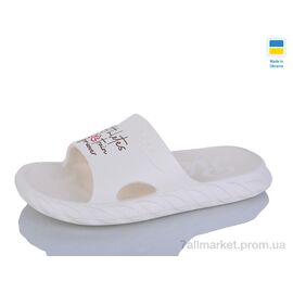 Фотография Шлепки женские облегченные Лето DS68 кремовий (8 пар р.36-41) "Крок" недорого оптом от прямого поставщика