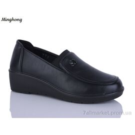 Фотография Туфли женские стильные Весна/осень 798 black (6 пар р.37-42) "Minghong" недорого оптом от прямого поставщика