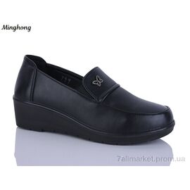 Фотография Туфли женские стильные Весна/осень 799 black (6 пар р.37-42) "Minghong" недорого оптом от прямого поставщика