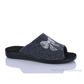 Фотография Тапки женские для дома Весна/осень 143-3 сірий (6 пар р.37-41) "Inblue" недорого оптом от прямого поставщика