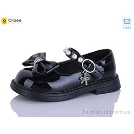 Фотография Туфли детские удобные Весна/осень DB663-1 black (6 пар р.26-30) "Clibee-Apawwa" недорого оптом от прямого поставщика