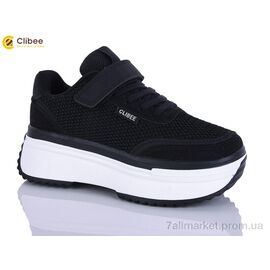 Кросівки дитячі модні Весна/осінь EC738 black (6 пар р.33-38) "Clibee-Apawwa" недорого оптом від прямого постачальника
