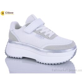 Кросівки дитячі модні Весна/осінь EC738 white (6 пар р.33-38) "Clibee-Apawwa" недорого оптом від прямого постачальника