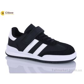 Кросівки дитячі модні Весна/осінь EC713 black (6 пар р.33-38) "Clibee-Apawwa" недорого оптом від прямого постачальника