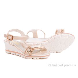 Фотография Босоножки детские летние Лето 1620-2 rubbles red (7 пар р.33-38) "С.Луч" недорого оптом от прямого поставщика