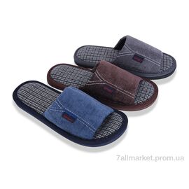 Фотография Тапки мужские домашние Весна/осень WP5083 mix (12 пар р.40-45) "Optstok" недорого оптом от прямого поставщика