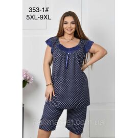 Піжама жіноча молодіжна/батал р-ри 5XL-9XL "FLOWER" купити недорого від прямого постачальника