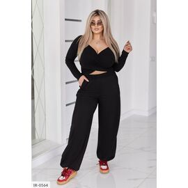 Фотография Женские стильные штаны БАТАЛ р.50-52;54-56;58-60;62-64 "LETTI" купить недорого от прямого поставщика