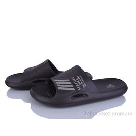 Фотография Шлепки мужские пляжные Лето L141 коричевий (8 пар р.41-45) "Inblue" недорого оптом от прямого поставщика