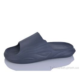Фотография Шлепки мужские пляжные Лето П38 графіт (8 пар р.40-45) "Inblue" недорого оптом от прямого поставщика