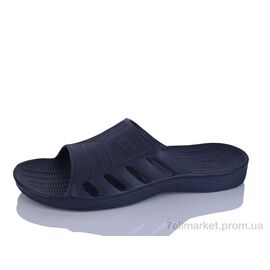 Фотография Шлепки мужские пляжные Лето L108 синій (8 пар р.40-45) "Inblue" недорого оптом от прямого поставщика