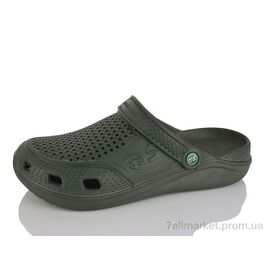 Фотография Кроксы мужские легкие Лето Сабо 06 хакі (6 пар р.40-45) "Inblue" недорого оптом от прямого поставщика