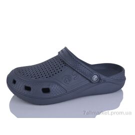 Фотография Кроксы мужские легкие Лето Сабо 06 сірий (6 пар р.40-45) "Inblue" недорого оптом от прямого поставщика