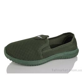 Фотография Слипоны детские без шнурков Лето 1802 хакі (12 пар р.37-41) "Inblue" недорого оптом от прямого поставщика