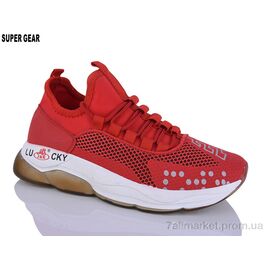 Фотография Кроссовки женские модные Лето 01-885 red (8 пар р.36-41) "Super Gear" недорого оптом от прямого поставщика