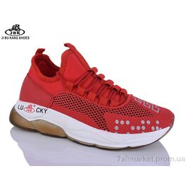 Фотография Кроссовки женские модные Лето 01-885 red (8 пар р.36-41) "Jibukang" недорого оптом от прямого поставщика